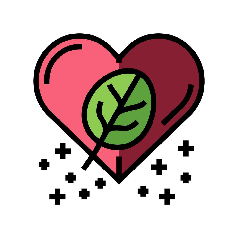 healthy spinach color icon vector illustration