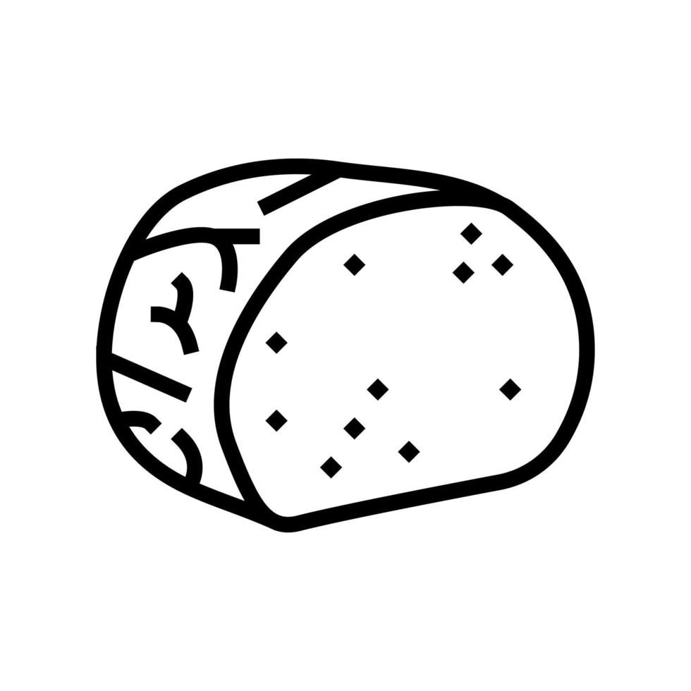 ham beef line icon vector illustration