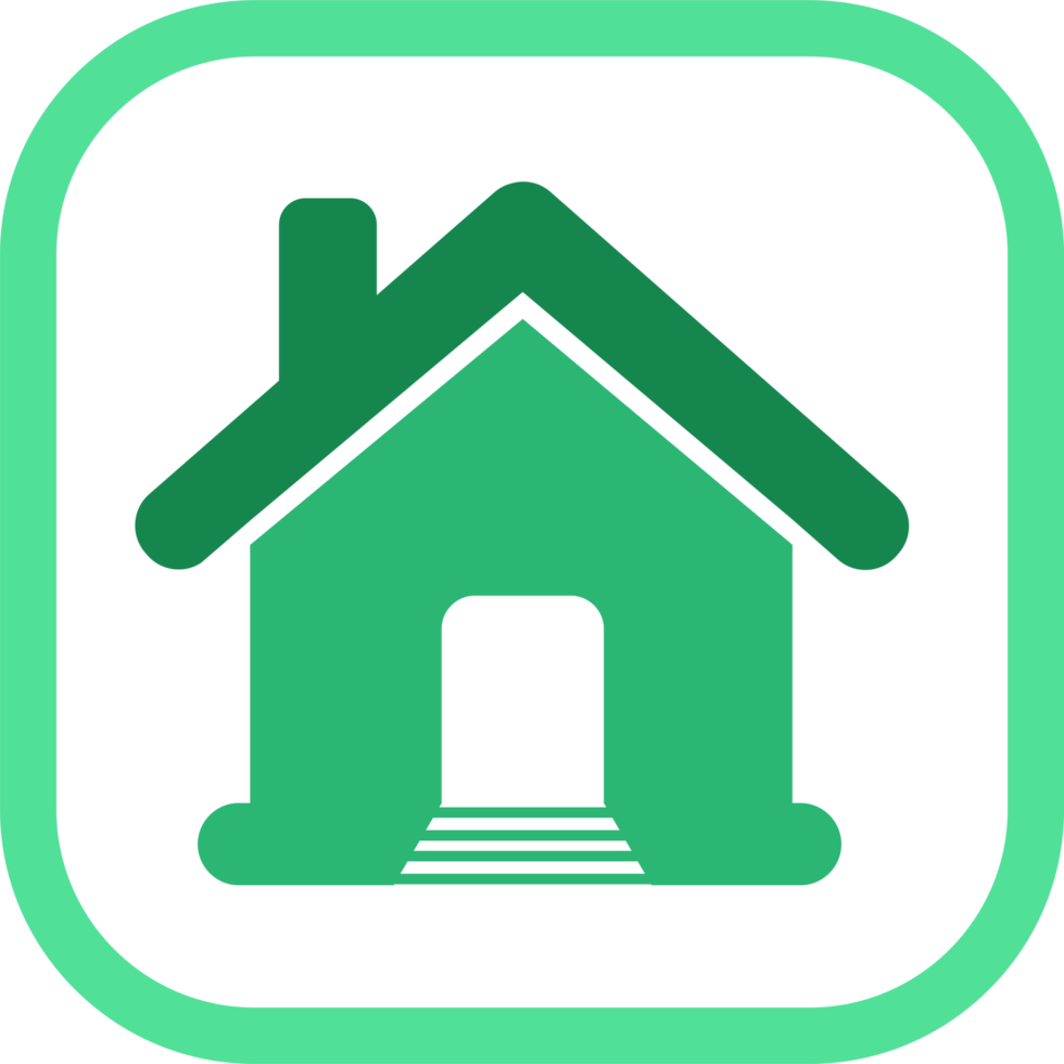 House symbol and home icon sign design png