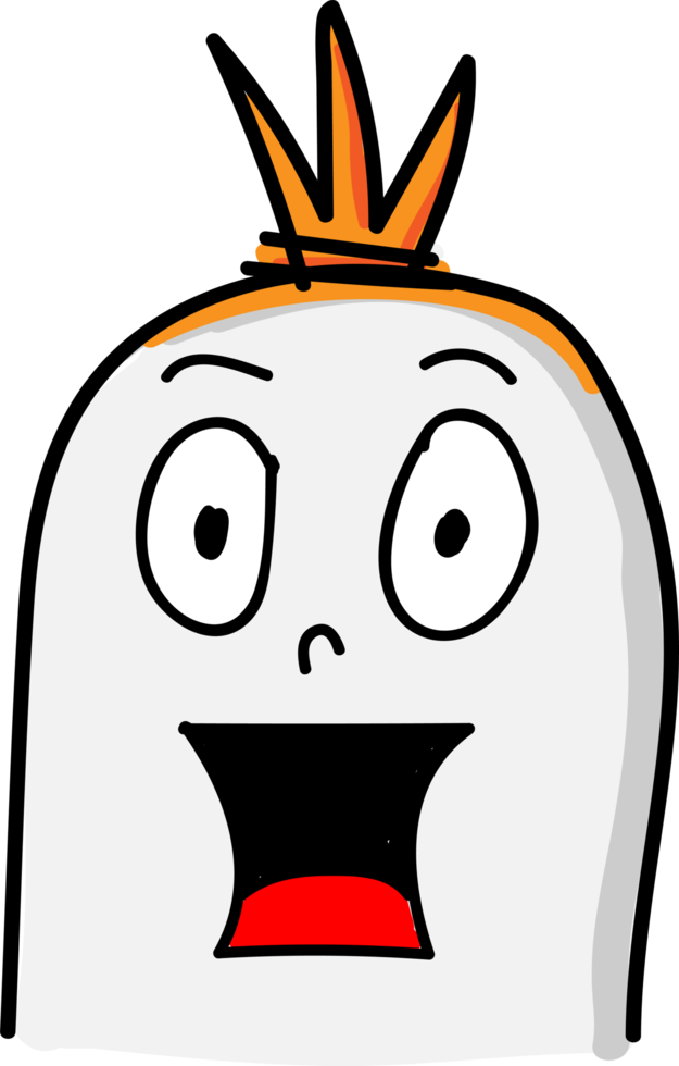 schattig worst karakter cartoon emotie ontwerp png