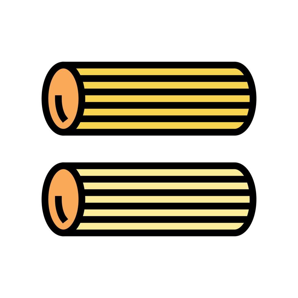 rigatoni pasta color icon vector illustration