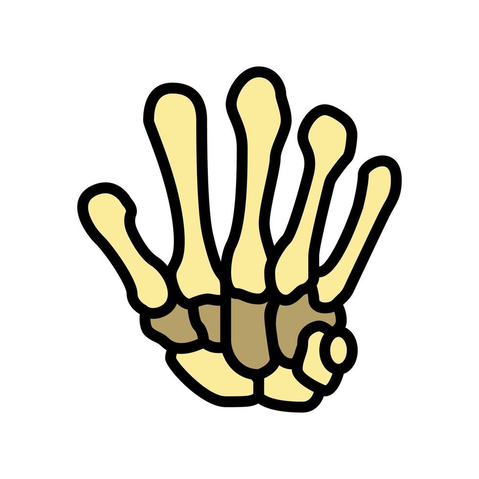 wrist bone color icon vector illustration