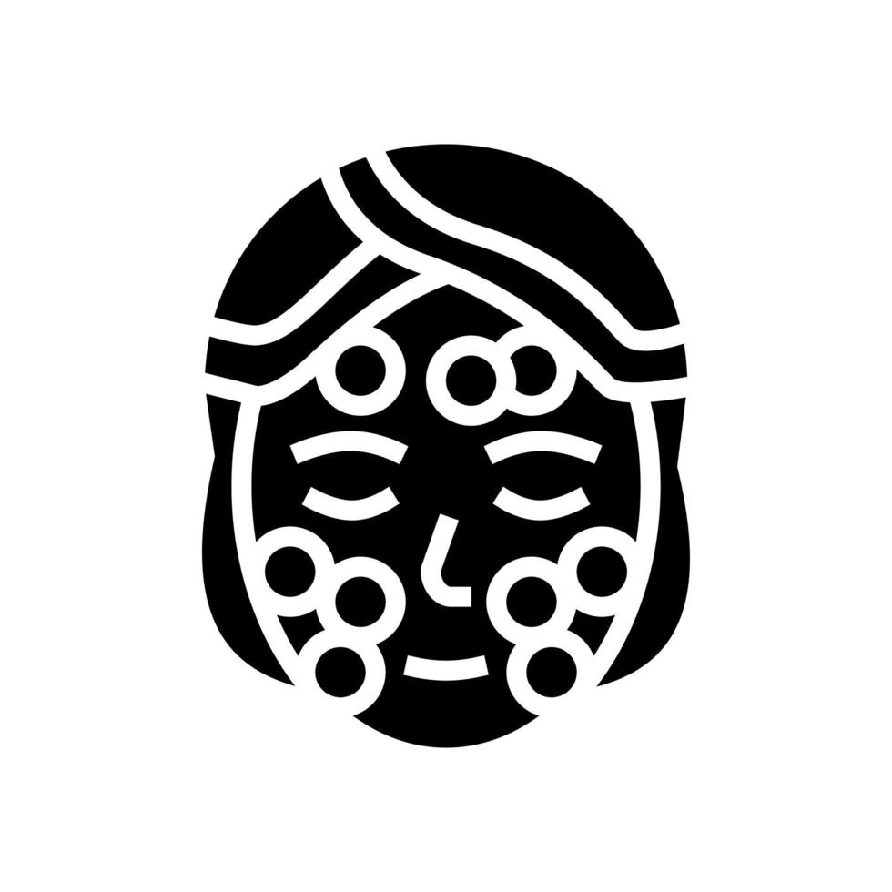 spa procedure cucumber glyph icon vector illustration