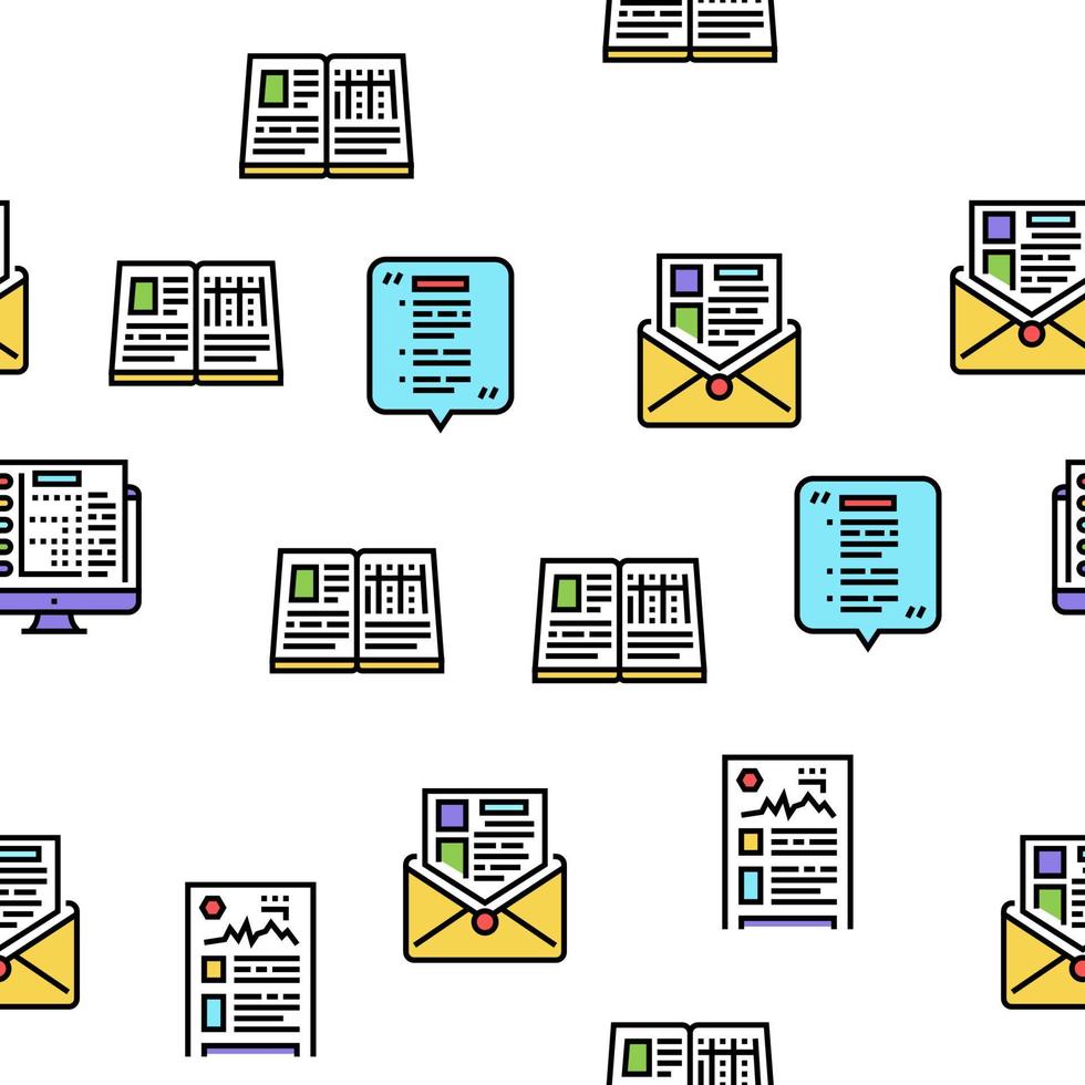 Reports Documentation Vector Seamless Pattern