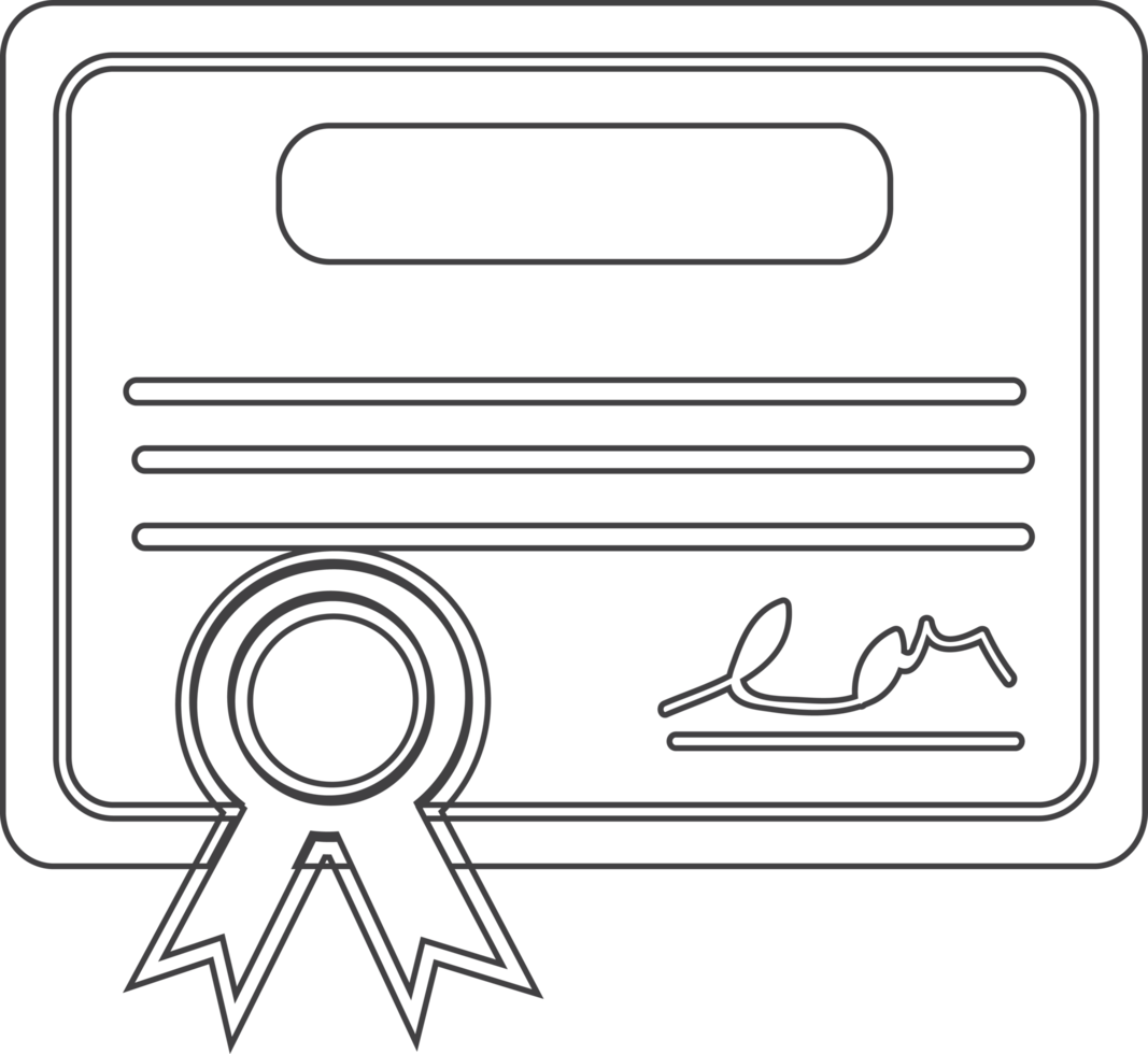 Certificate Icon sign symbol design png