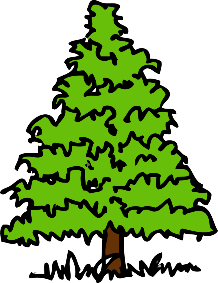 árboles con diseño de letrero de icono de hojas png