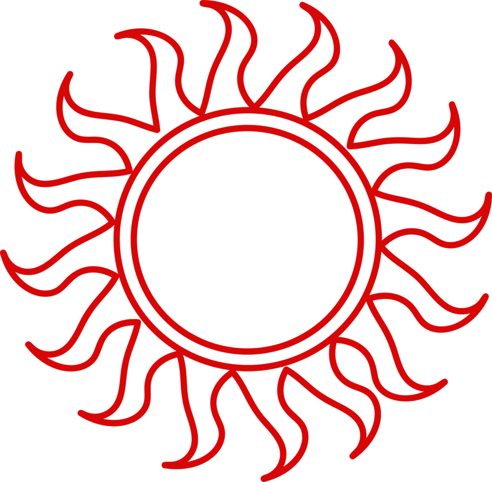 Sun icon sign symbol design png