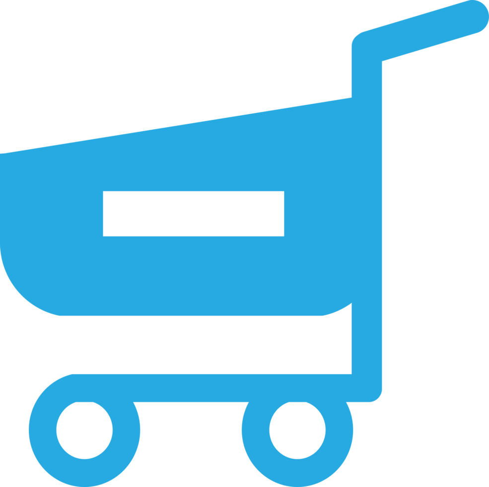 Shopping cart trolley icon sign design png