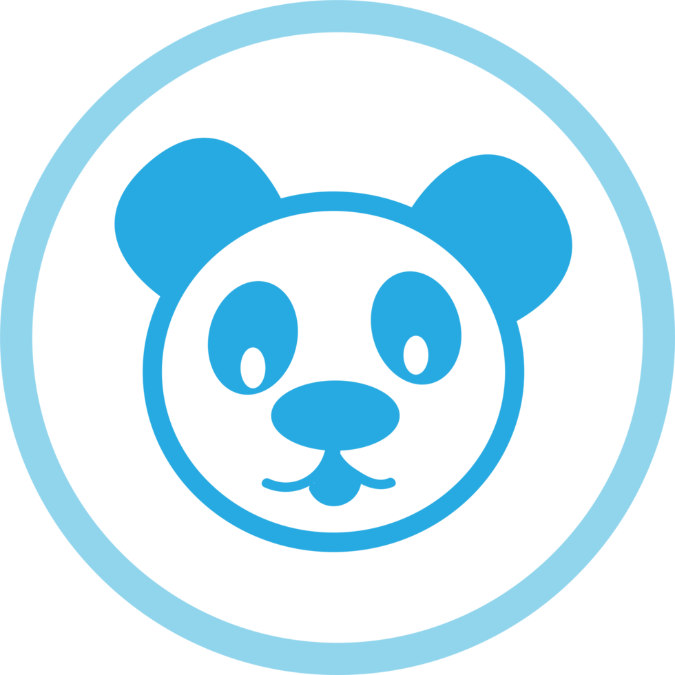 Panda icon Cartoon character cute design png