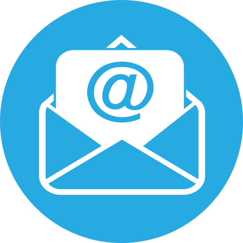 diseño de símbolo de signo de icono de correo electrónico y correo png