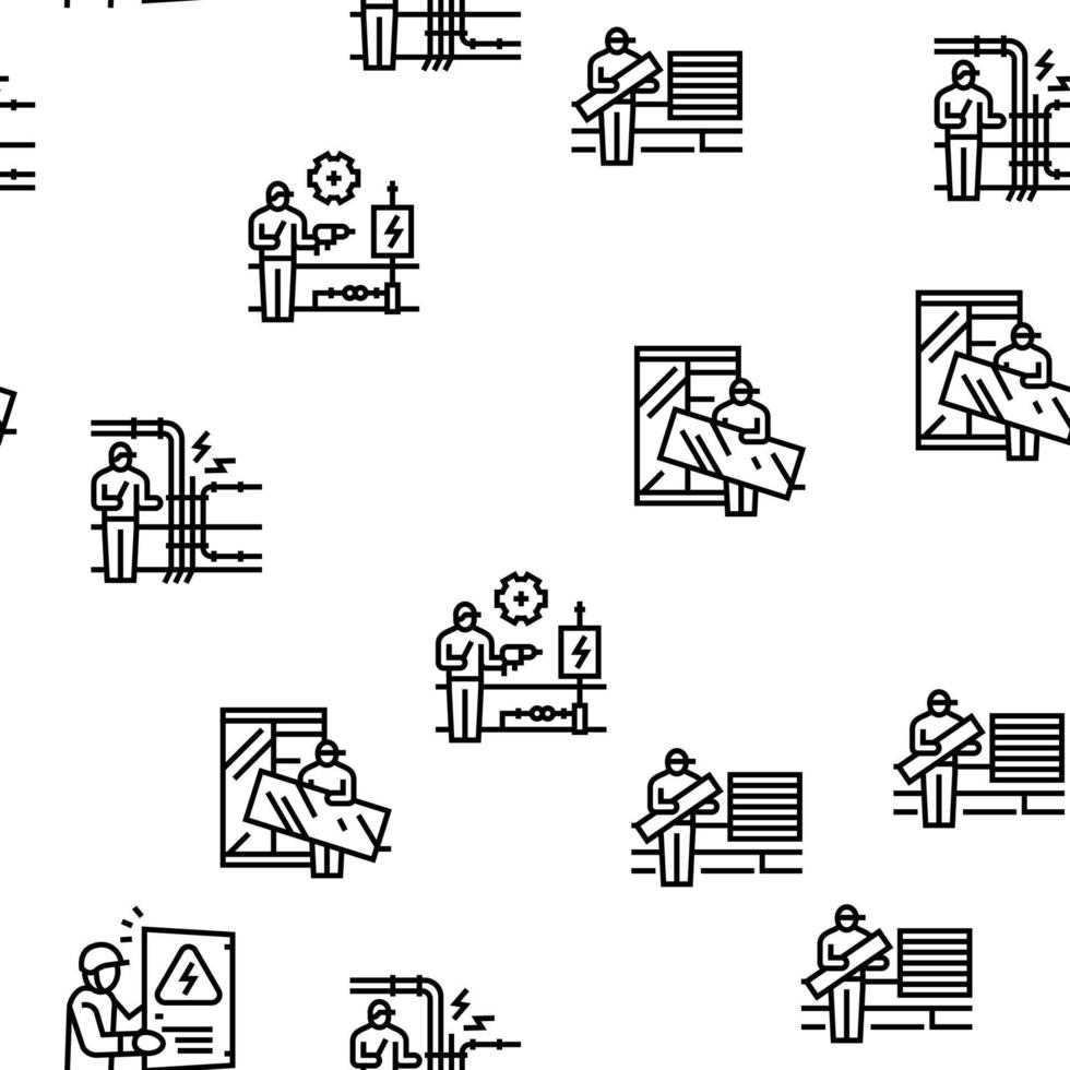 Property Maintenance And Repair Vector Seamless Pattern 10144292 Vector