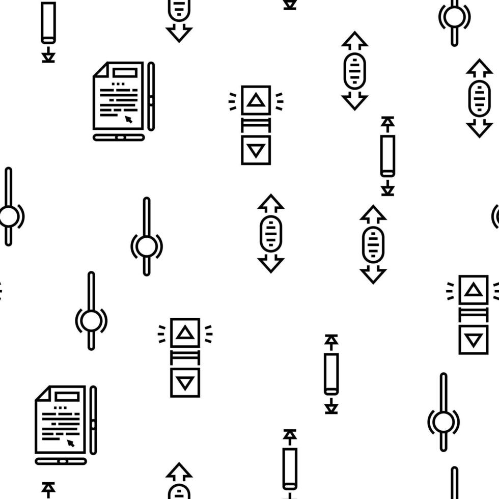 Desplazamiento del cursor del ratón de la computadora vector de patrones sin fisuras