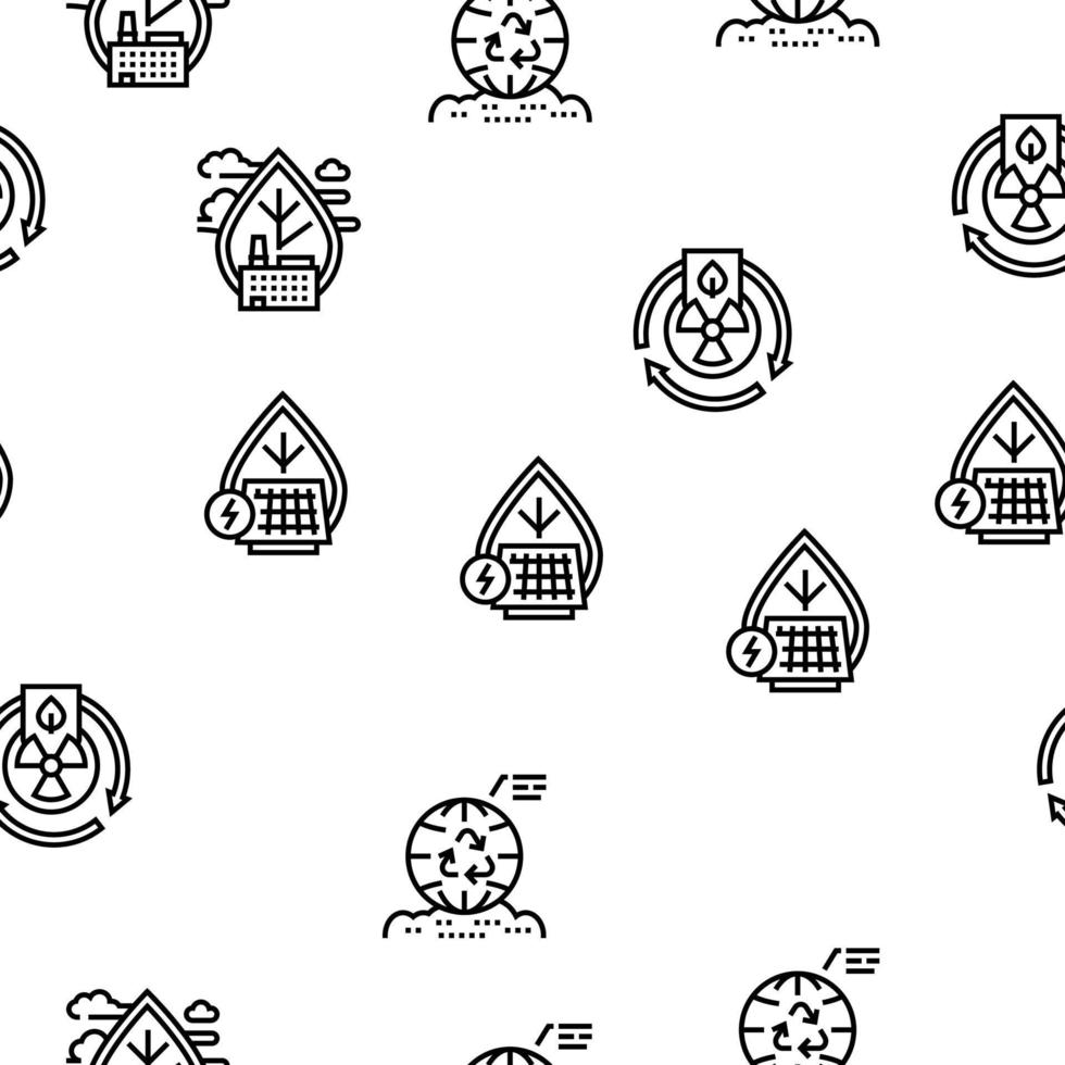 Health Safety Environment Hse Vector Seamless Pattern