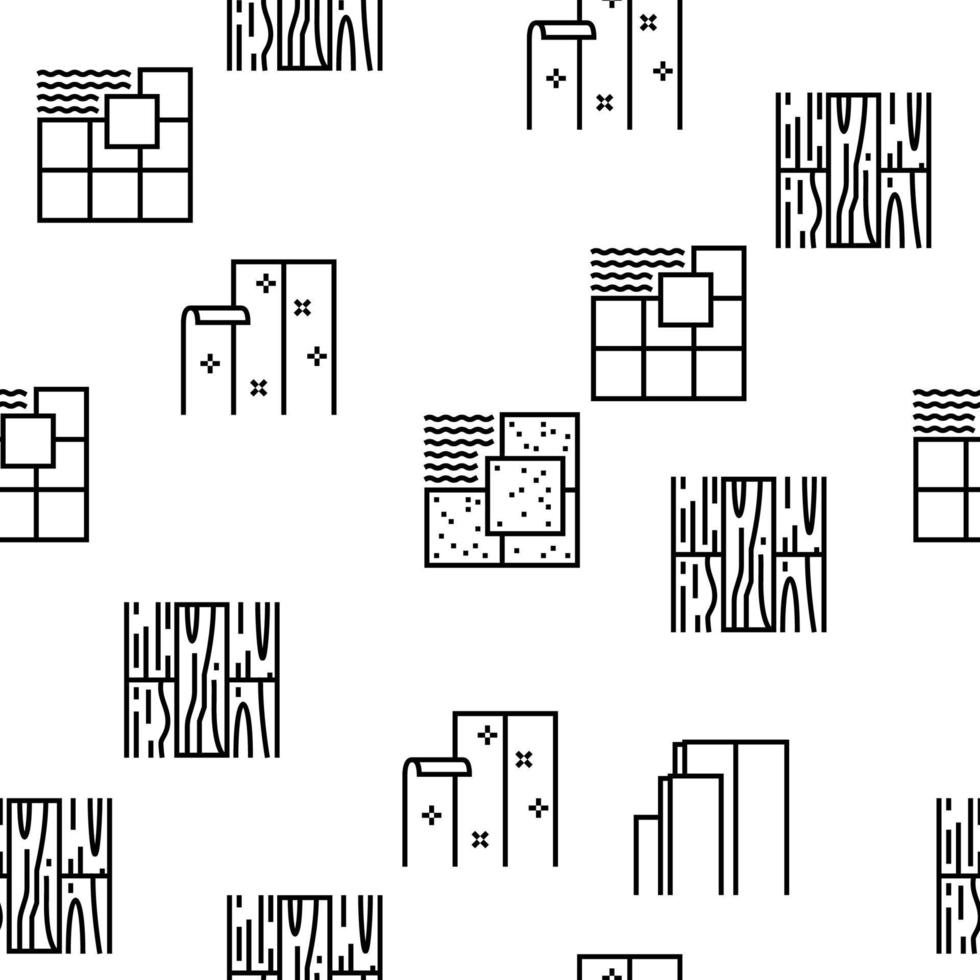 Floor Installation Vector Seamless Pattern