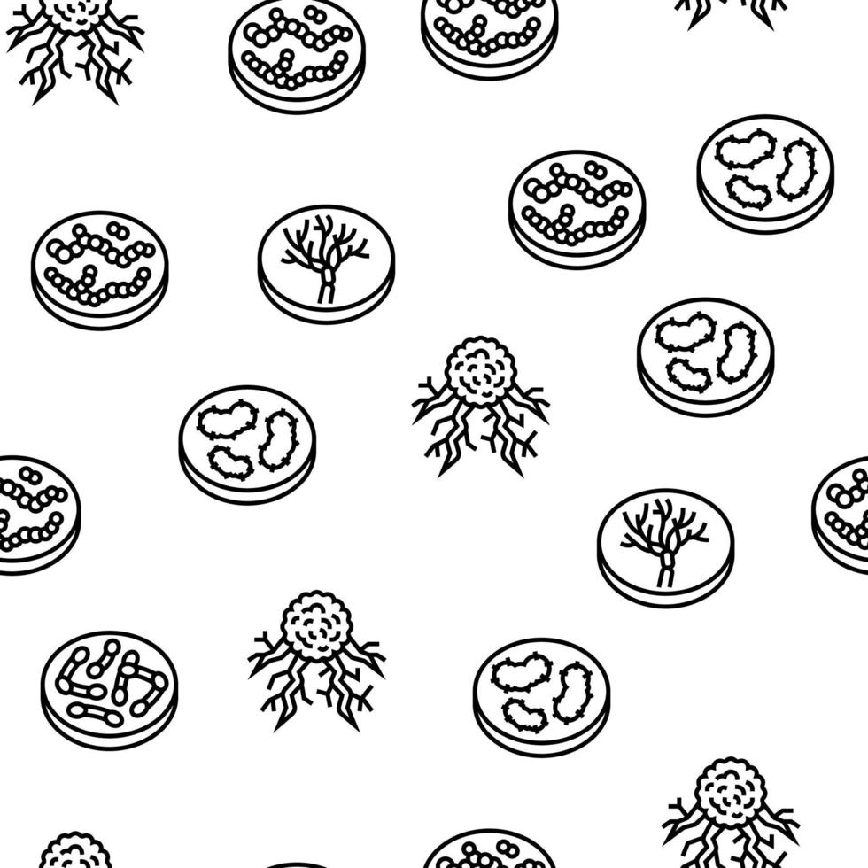 Bacteria Infection Vector Seamless Pattern