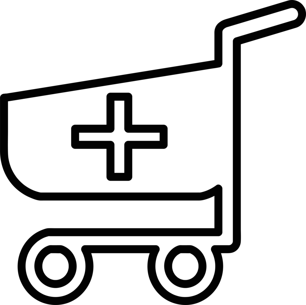 winkelwagen trolley pictogram teken symbool ontwerp png