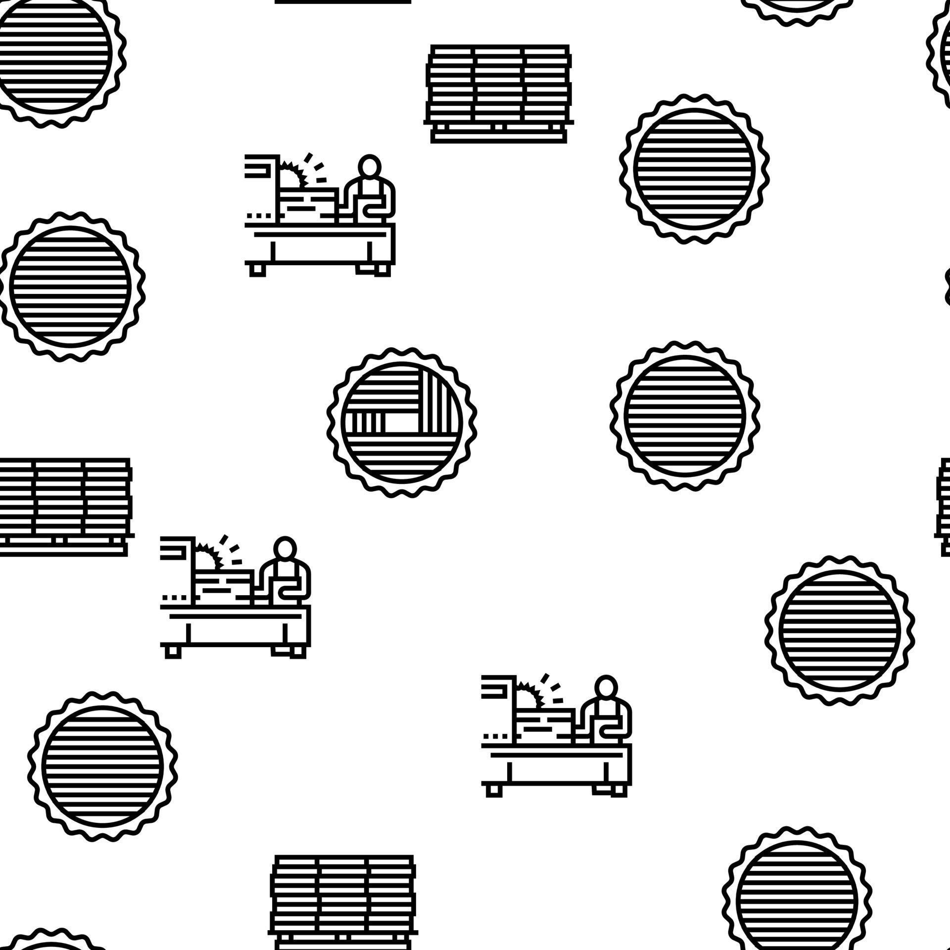 Sawmill Cut Service Vector Seamless Pattern 10144627 Vector Art at Vecteezy