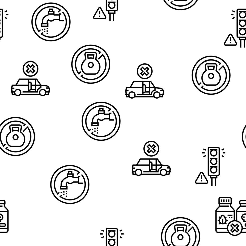 Child Life Safety Vector Seamless Pattern