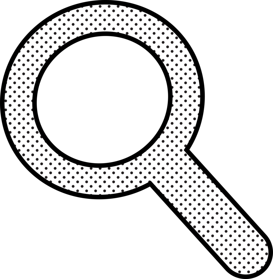 Magnifying glass sign  search icon png