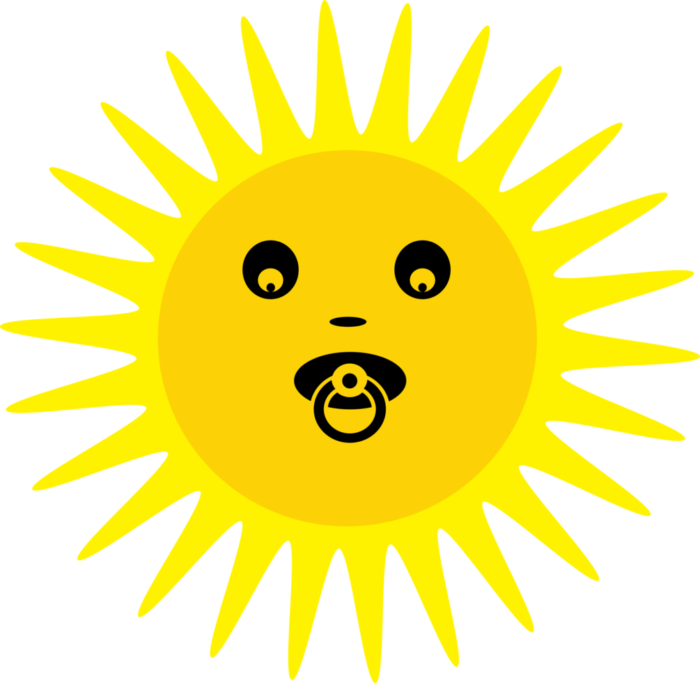 soleil icône émotion dessin animé signe symbole conception png