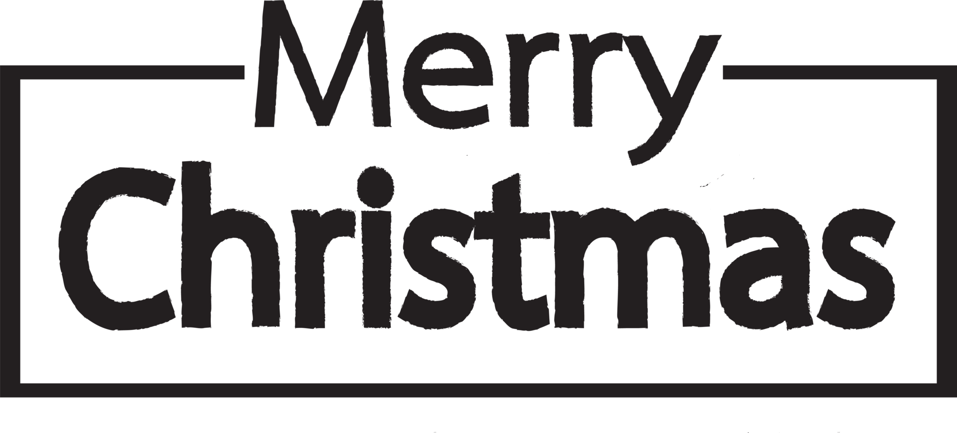 Merry Christmas text Lettering design png