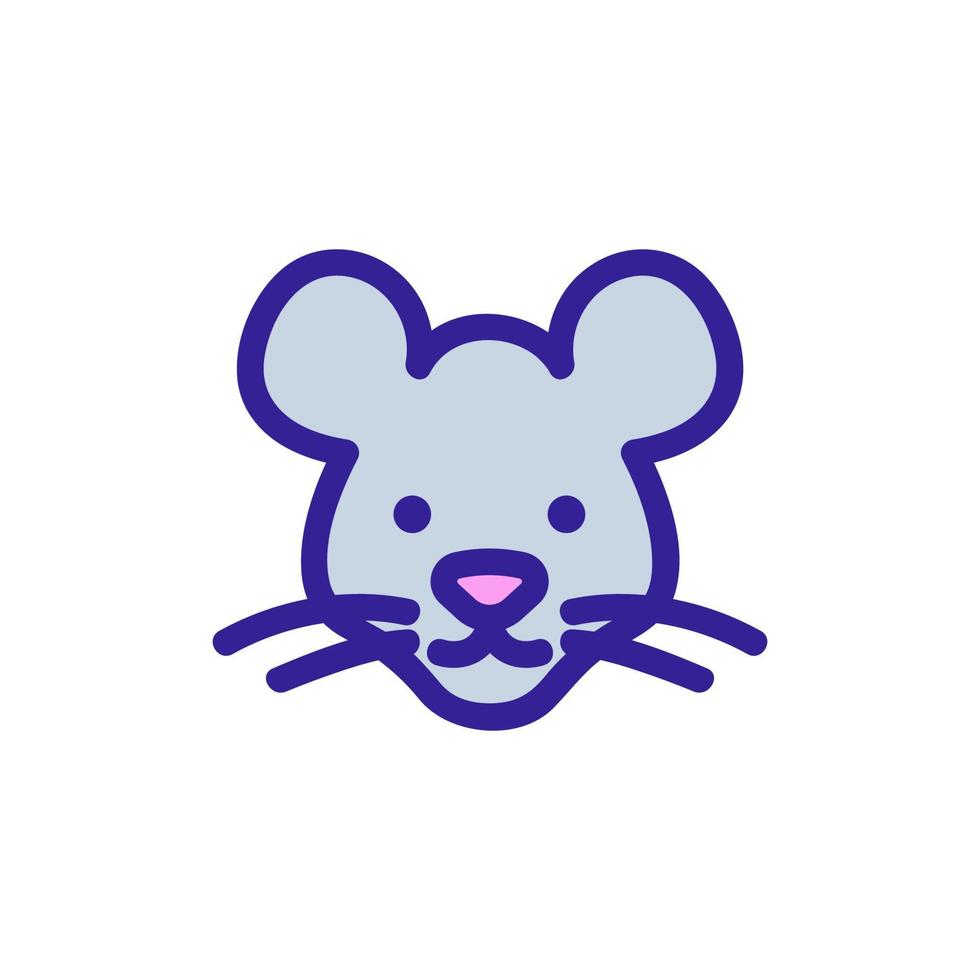 vector de icono de ratón. ilustración de símbolo de contorno aislado