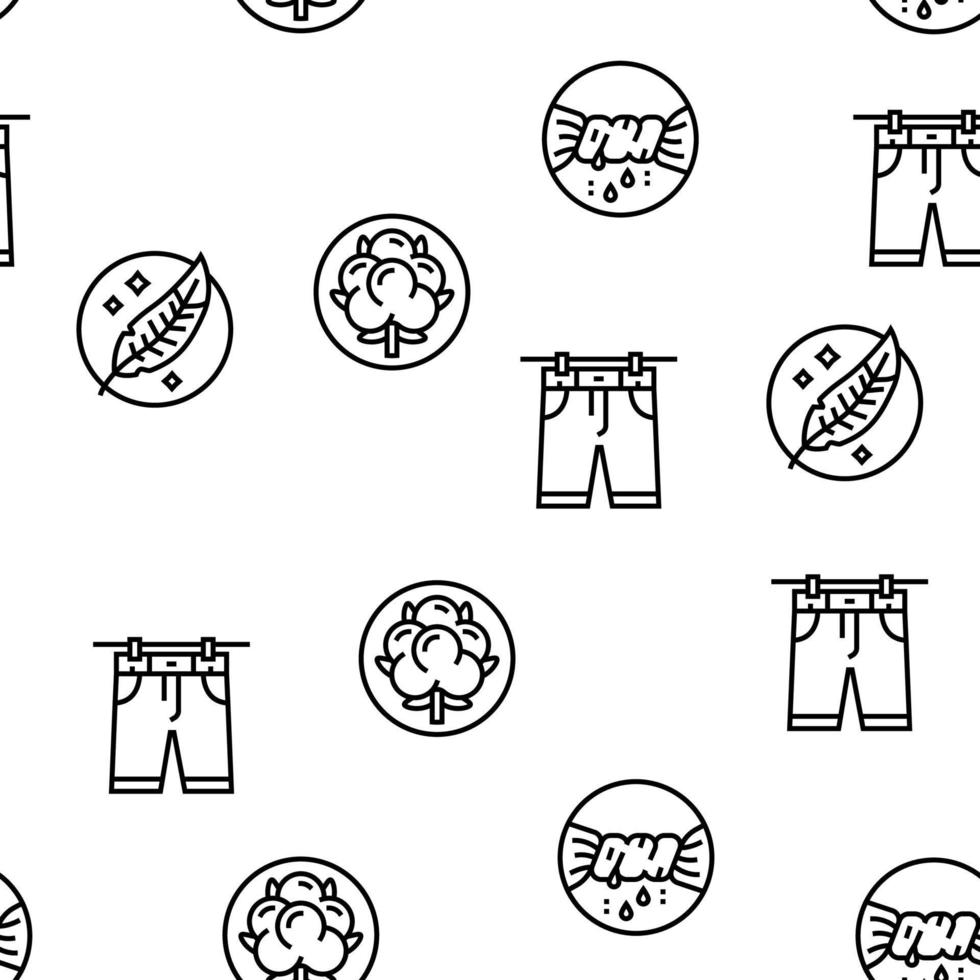 Laundry Service Washing Clothes Vector Seamless Pattern