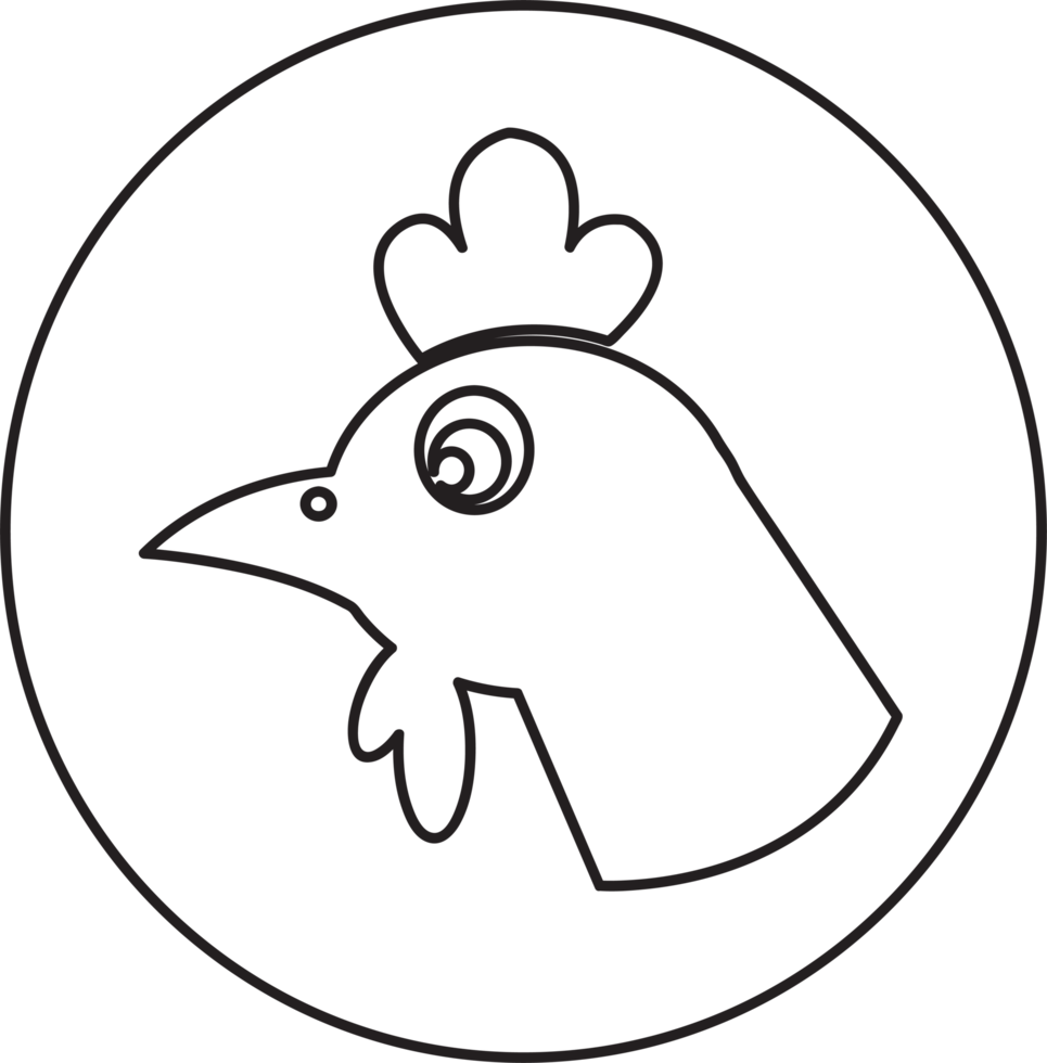 chicken icon sign symbol design png