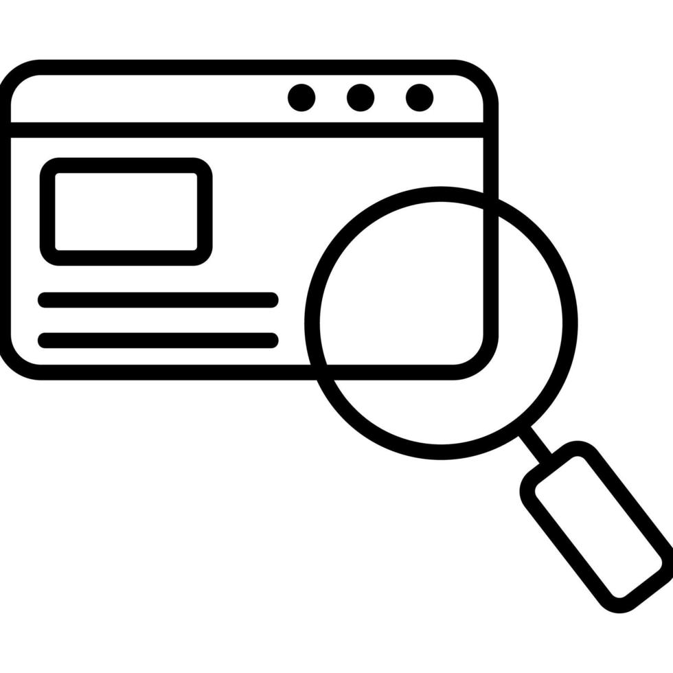 Search for the vector icon file. Isolated contour symbol illustration