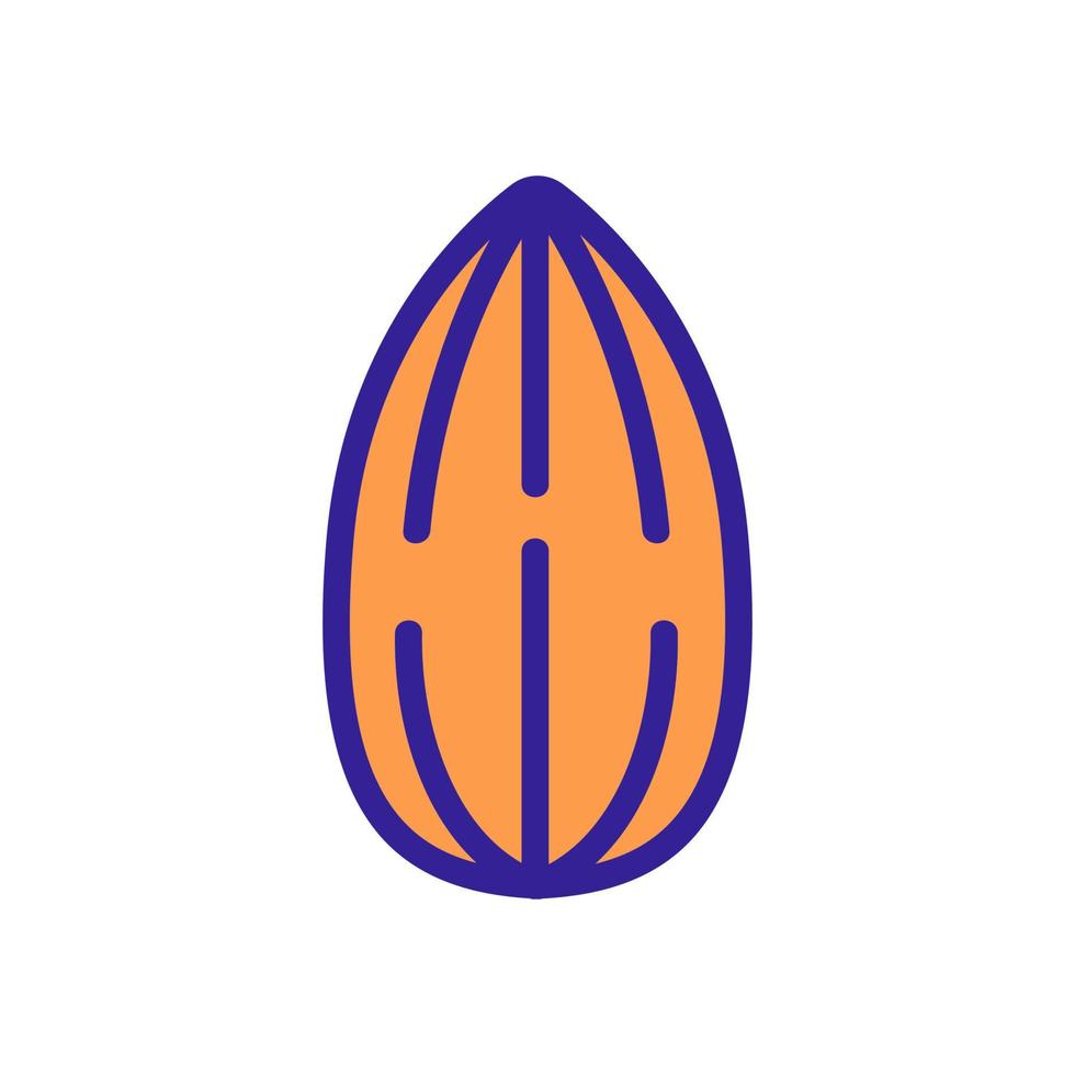 almond delicious nut icon vector outline illustration