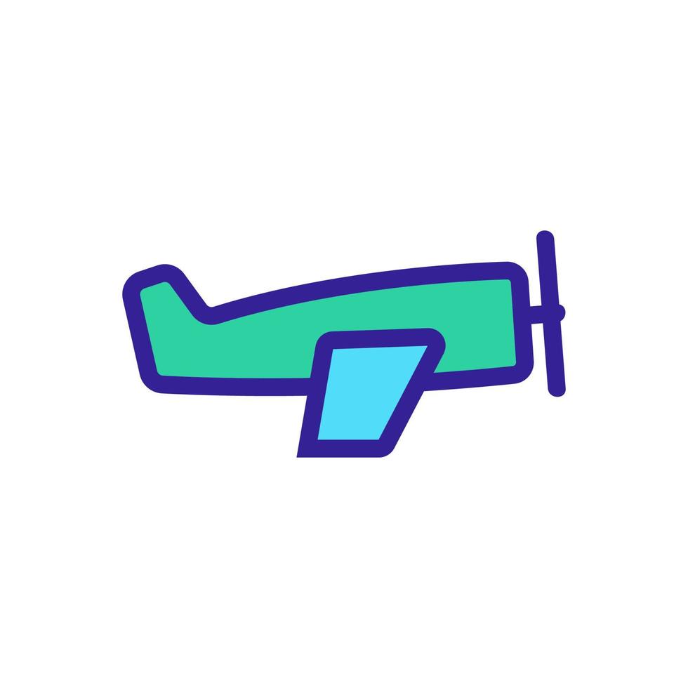Passenger plane icon vector. Isolated contour symbol illustration vector