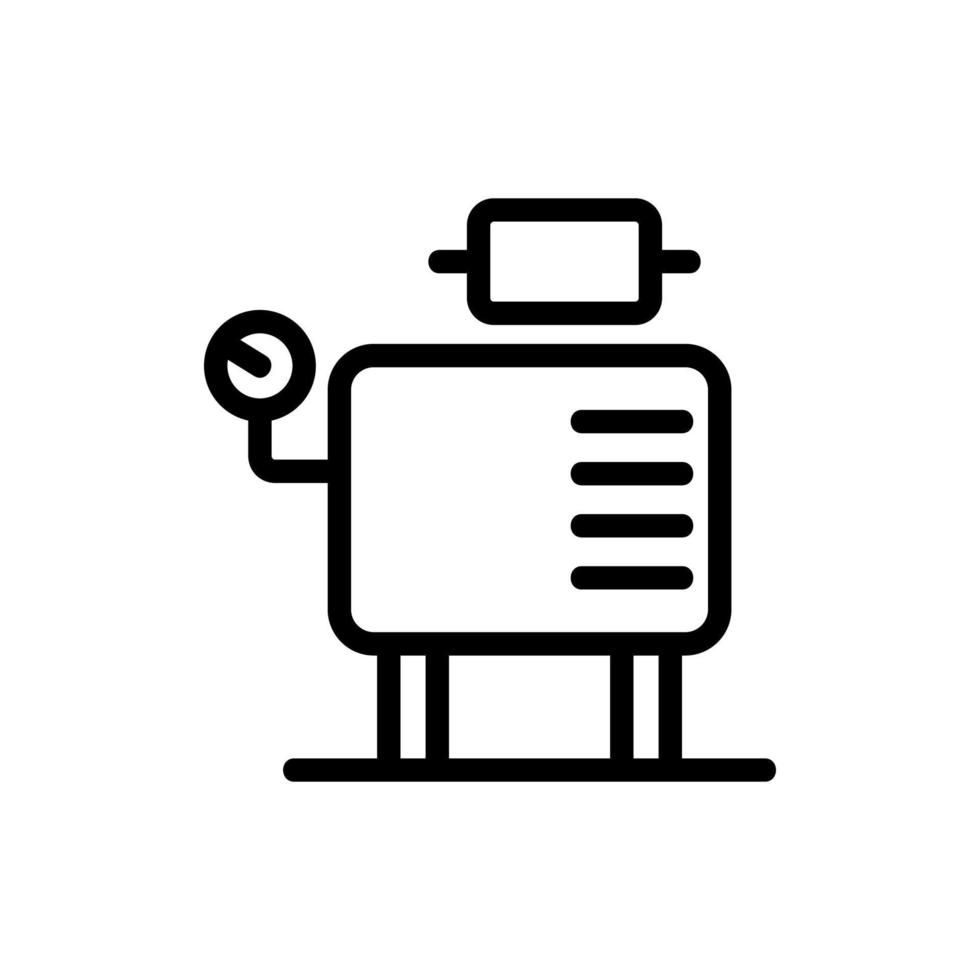 compressor monitoring sensors icon vector outline illustration