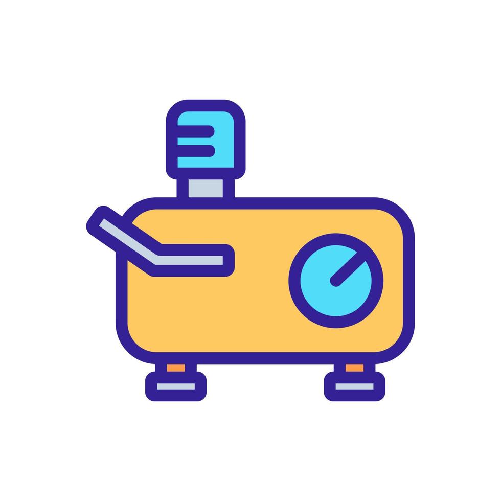 horizontally extended compressor icon vector outline illustration