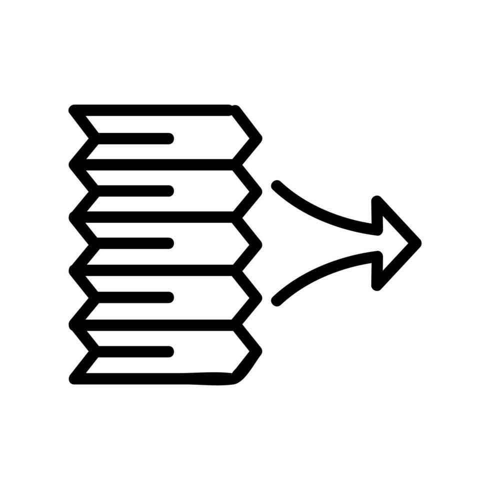 air outlet through filter plates icon vector outline illustration