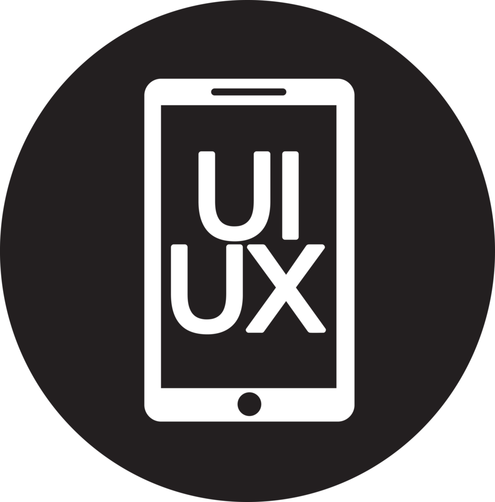 diseño de signo de icono de ui ux png