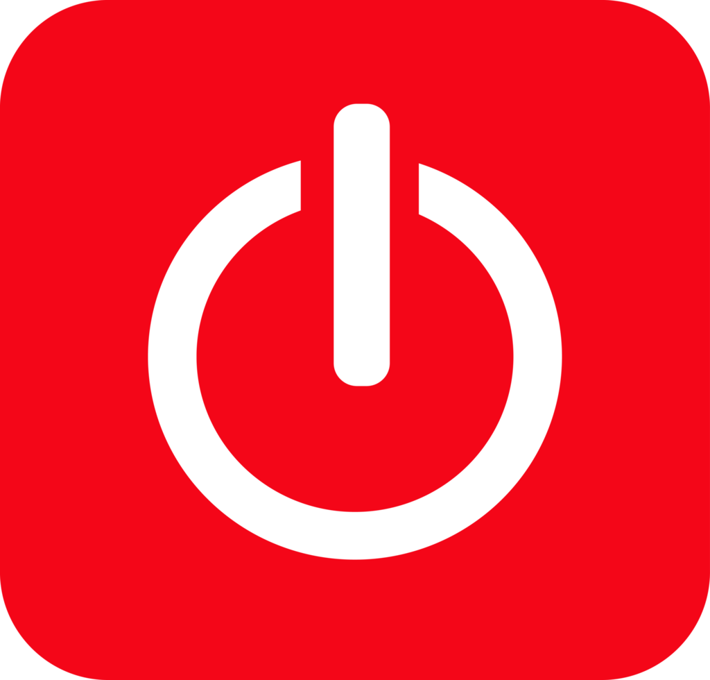 Power icon sign symbol design png