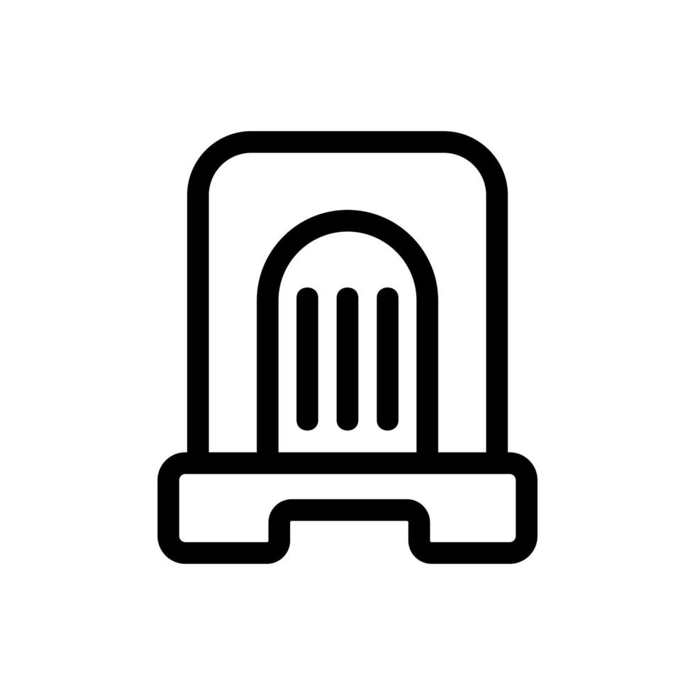 air purifier icon vector. Isolated contour symbol illustration vector