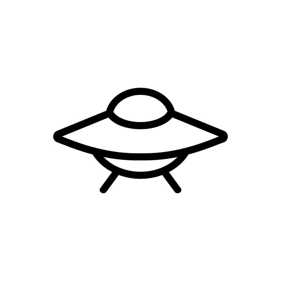 Flying object icon vector. Isolated contour symbol illustration vector