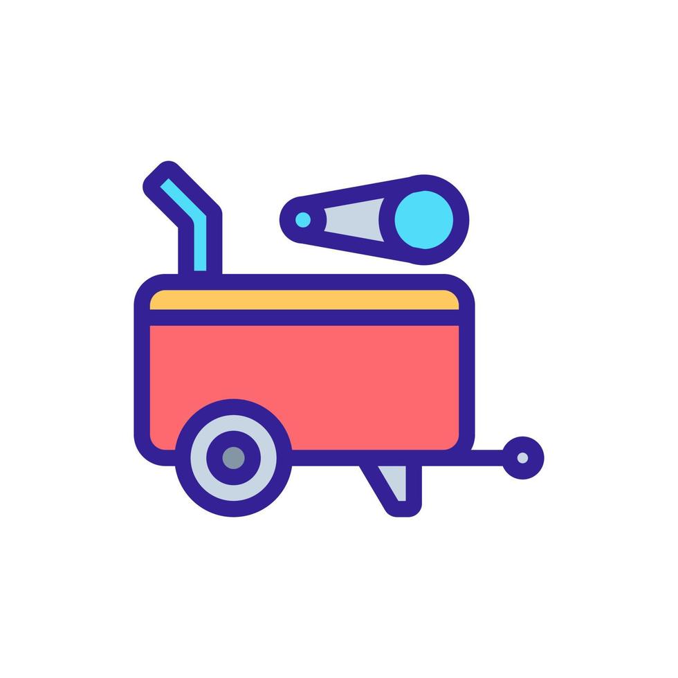 portable engine icon vector outline illustration
