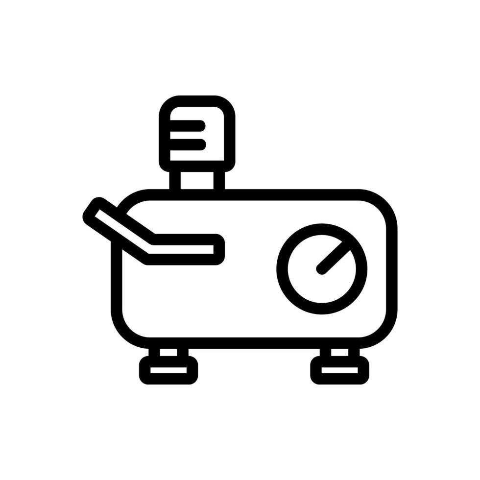 horizontally extended compressor icon vector outline illustration