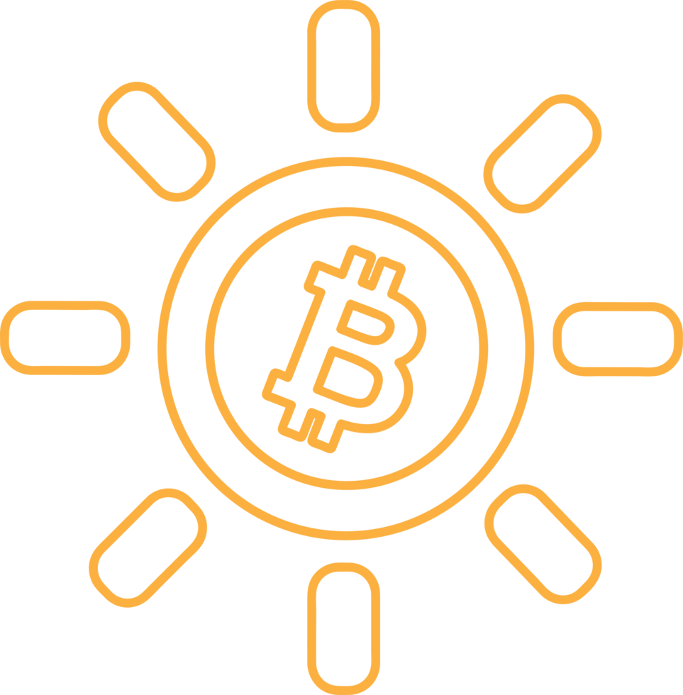 Bitcoin-Symbol-Zeichen-Symbol-Design png