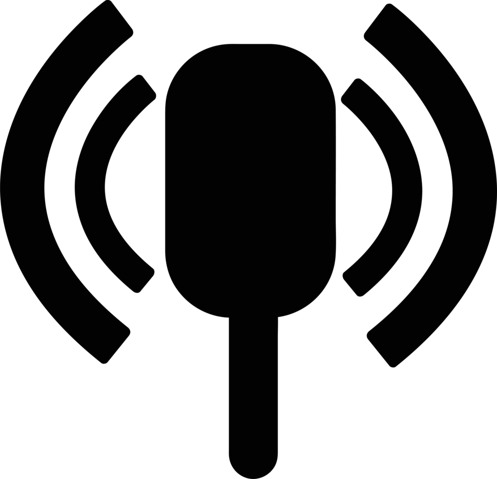 microfono icona segno simbolo design png