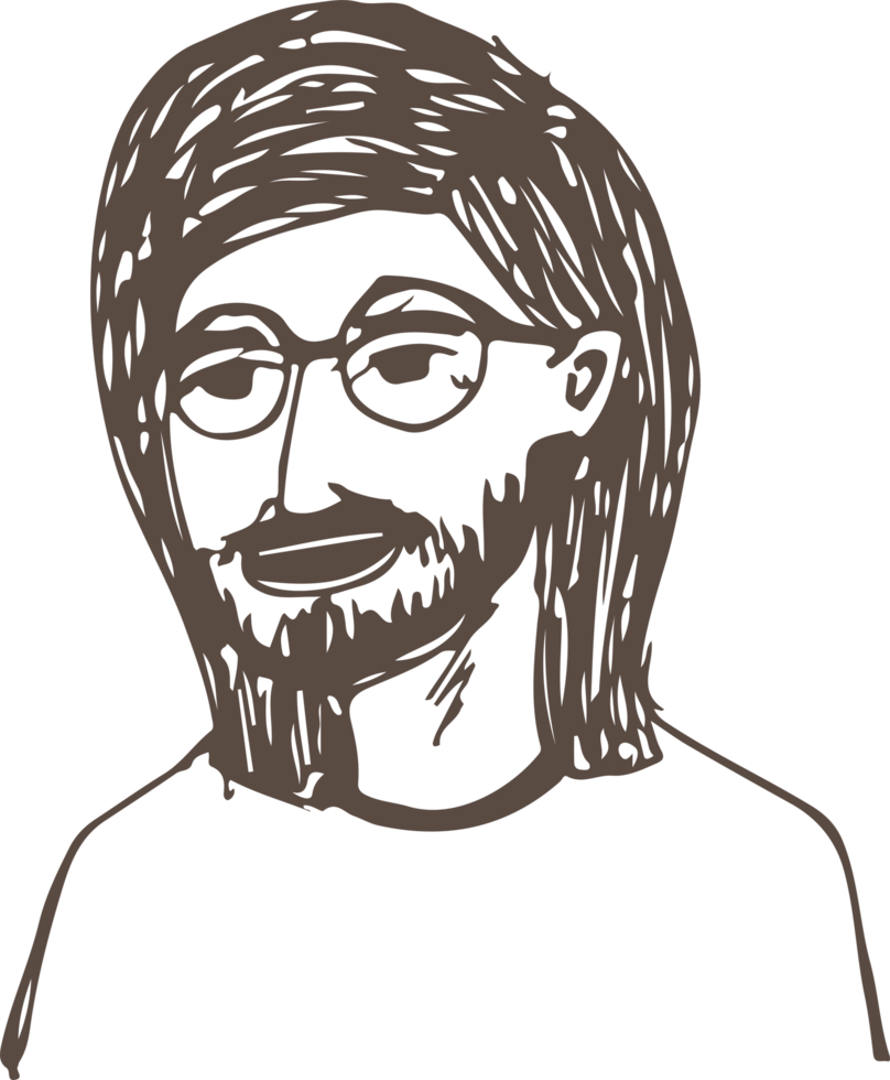 Menschen Gesicht Hand zeichnen Avatar-Zeichen-Design png