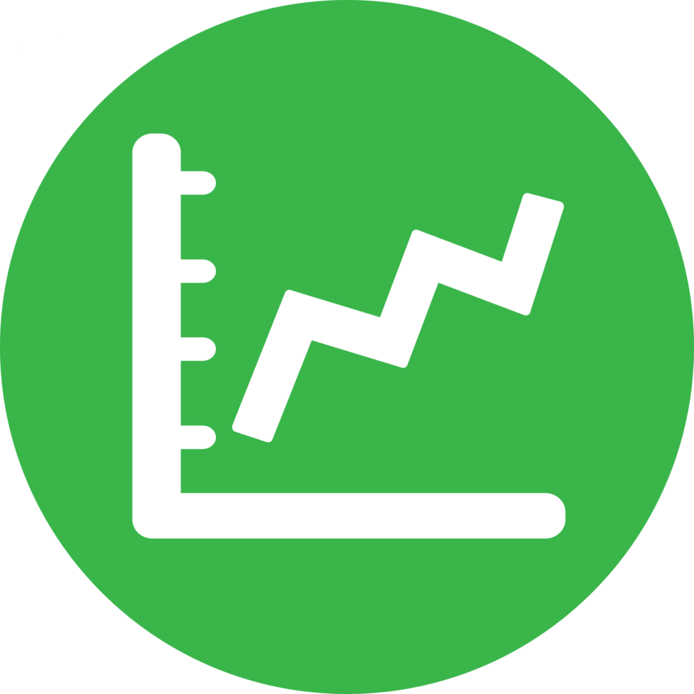 Graph chart icon sign symbol design png