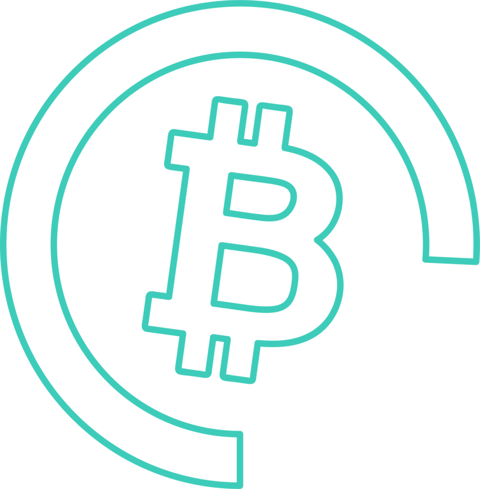 Bitcoin-Symbol-Zeichen-Symbol-Design png