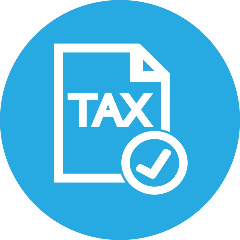 Tax icon sign symbol design png