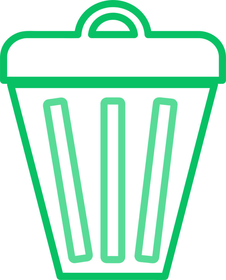 Trash can icon sign symbol design png