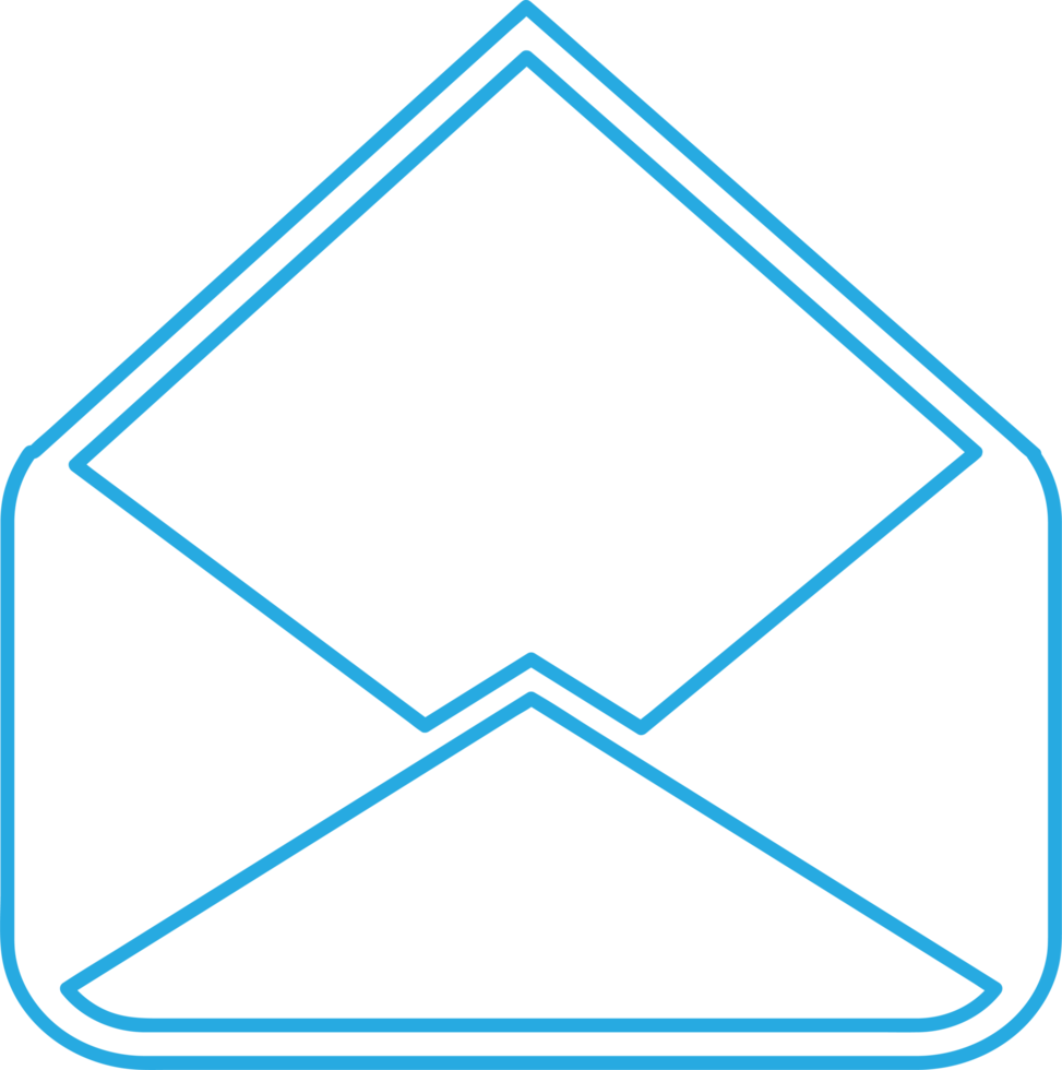 Email and mail icon sign symbol design png