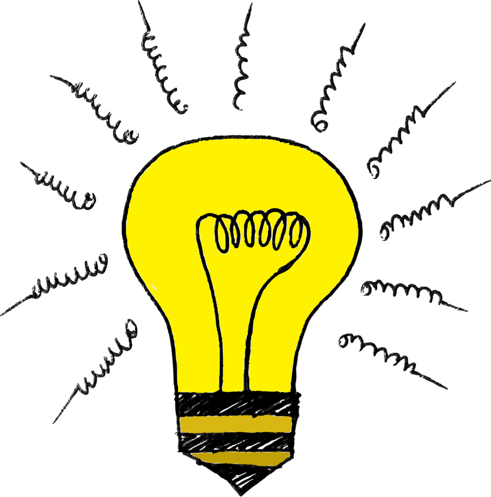 idea Light bulb icon sign design png