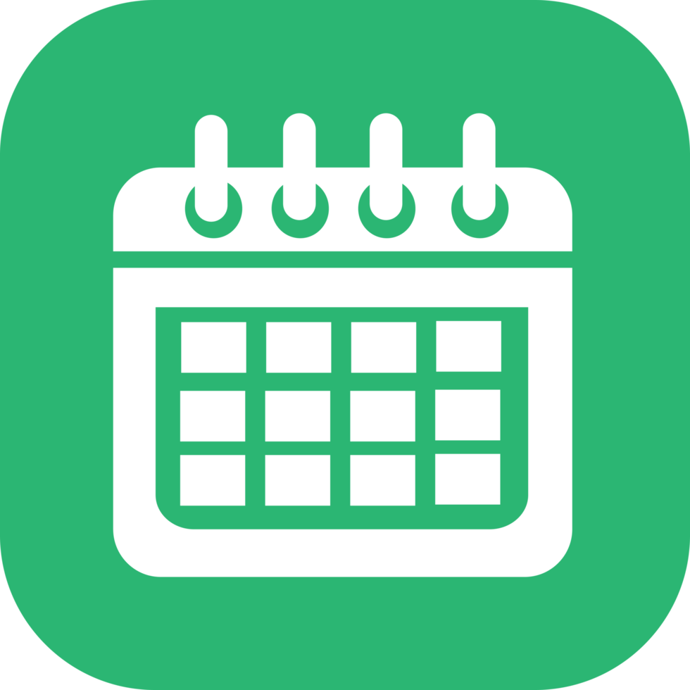 Calendar icon sign symbol design png